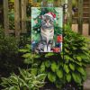 Scottish Fold Cat By the Christmas Tree Garden Flag Mailbox Flag Decorative Yard Flag Banner Outside Patio Artwork Yard Flower Beds, Garden Size