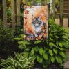 Australian Mist Cat in Fall Leaves Garden Flag Mailbox Flag Decorative Yard Flag Banner Outside Patio Artwork Yard Flower Beds, Garden Size