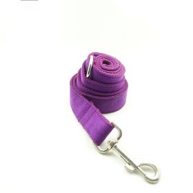 Pet bow tie Solid dog collar bow accessories (Option: Purple rope-XL)